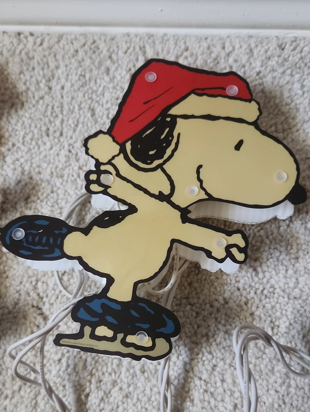 Peanuts Christmas Holiday Pathway Lights No Stakes